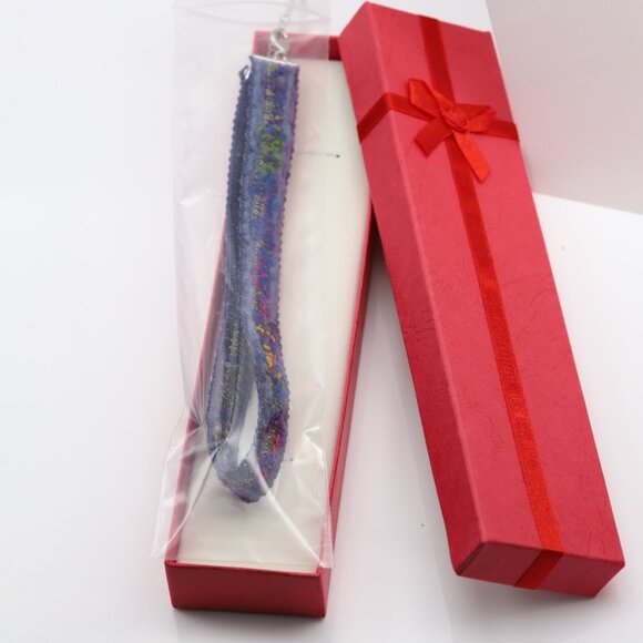 Blue Lace Choker Fancy Flower chokers adjustable (#7) - Picture 5 of 12